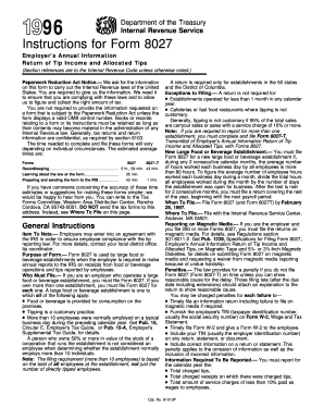Form 8027 Instructions