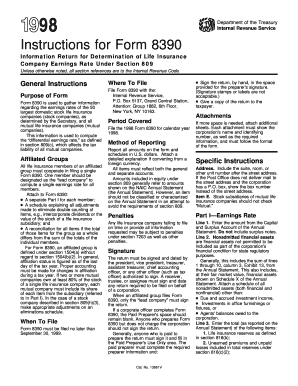 IRS Form 8390 Instructions