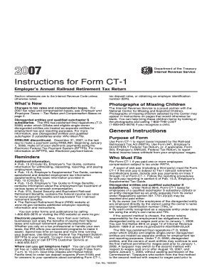 Instructions for Form CT-1