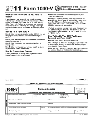 2011 Form 1040-V