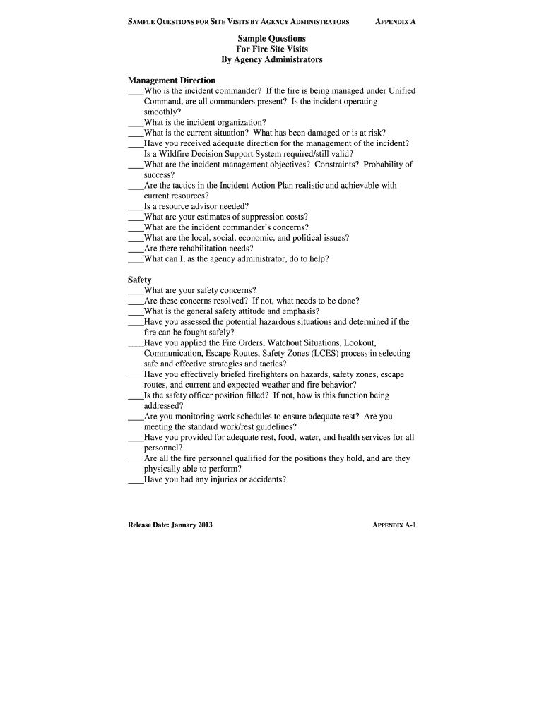Appendix A- Sample AA questions - National Interagency Fire Center Preview on Page 1