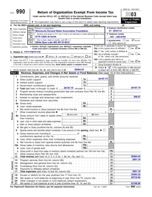 Form 990 Return of Organization Exempt From Income Tax