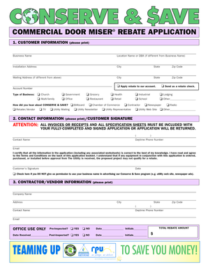 TRIAD C/I Lighting Rebate 2004. Application 2004