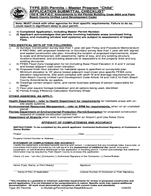 Florida Building Permit Application Checklist