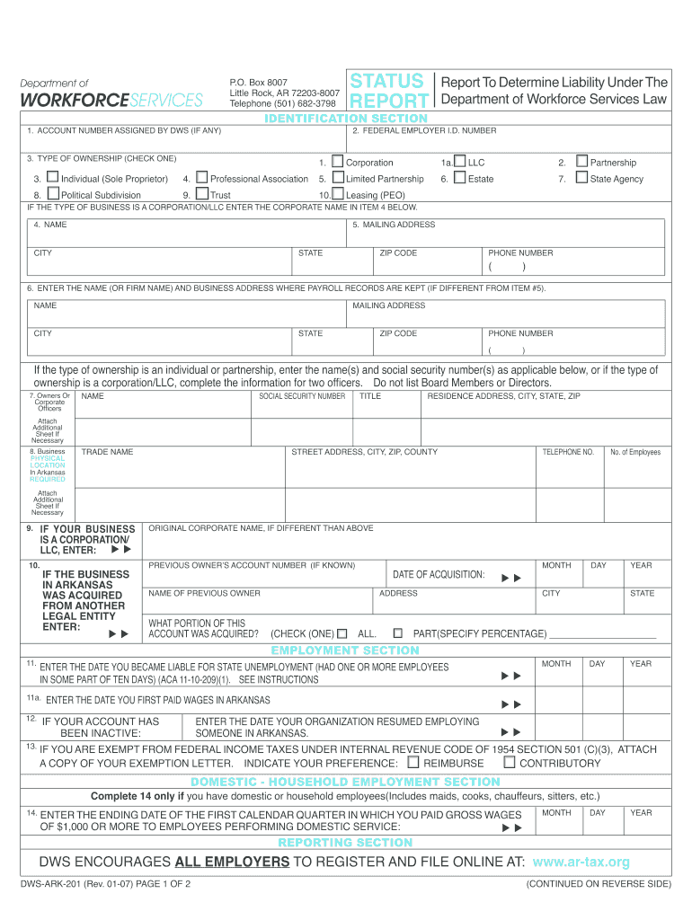 arkansas department of workforce services login Preview on Page 1