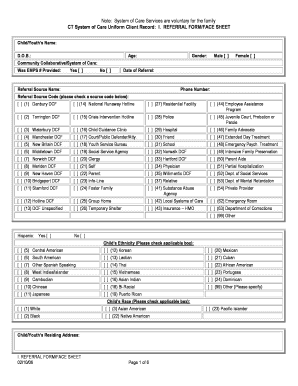 CT System of Care Referral Form