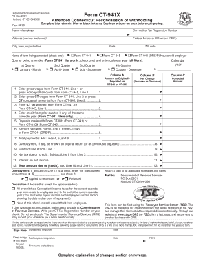 Amended Connecticut Reconciliation of Withholding