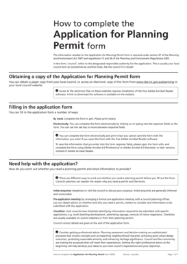 Application for Planning Permit