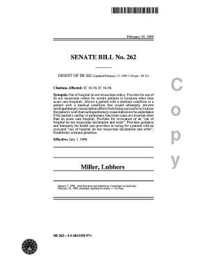 262 DIGEST OF SB 262 (Updated February 17, 1999 1:33 pm DI 51) Citations Affected: IC 1618 - in