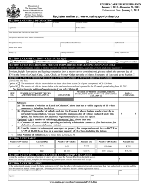 Unified Carrier Registration