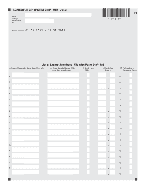 schedule 3p maine form