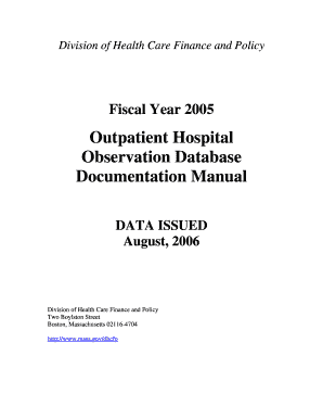 OOA Doc Manual FY05 (PDF) - Mass.Gov - mass