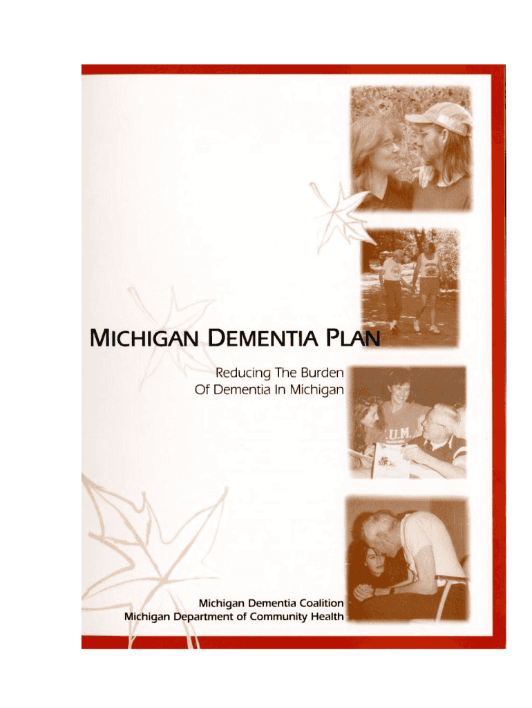 Michigan Dementia Plan Preview on Page 1