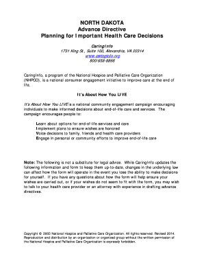 North Dakota Advance Directive