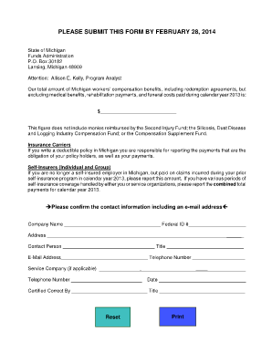 Michigan Workers' Compensation Benefits Report