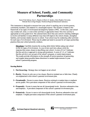 School Family Community Partnerships Survey