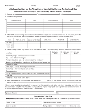 Ohio Agricultural Use Valuation Application