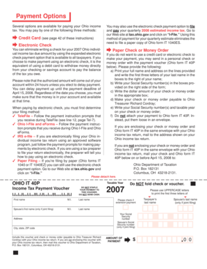 Ohio Income Tax Payment Voucher