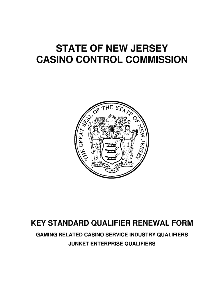 Fillable Online state nj State of new jersey casino control commission