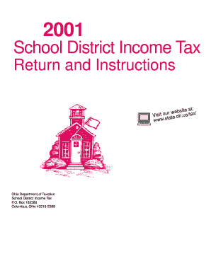 2001 Ohio School District Income Tax Return