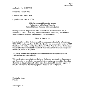 Maxville Quarries Inc - web epa ohio