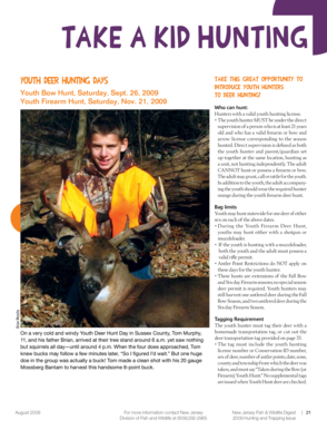 Youth Hunting License Application