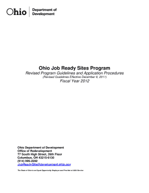 Guidelines - Ohio Development Services Agency - State of Ohio - development ohio