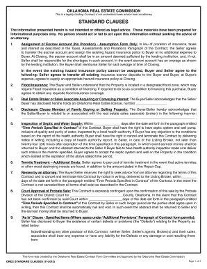 Oklahoma Real Estate Contract