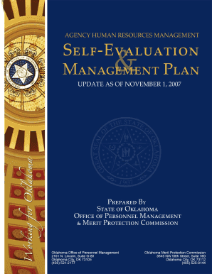 Agency Self-Evaluation of - State of Oklahoma - ok