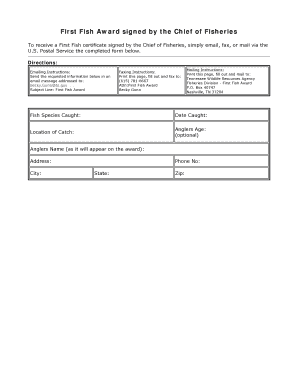 nys first fish certificate form