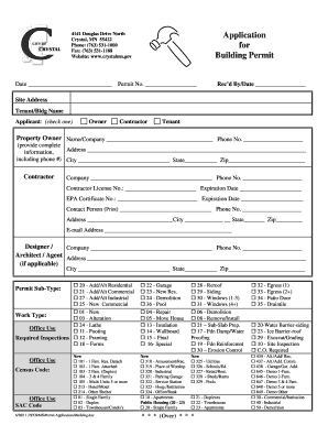 Building Permit Application