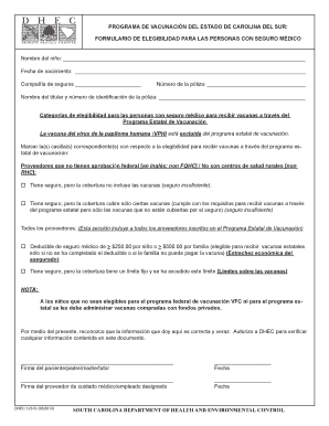 Formulario de Elegibilidad para las Personas con Seguro Médico