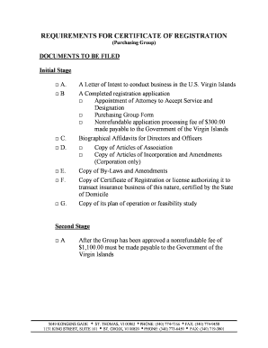 Original Application Package for Risk Purchasing Group - ltg gov