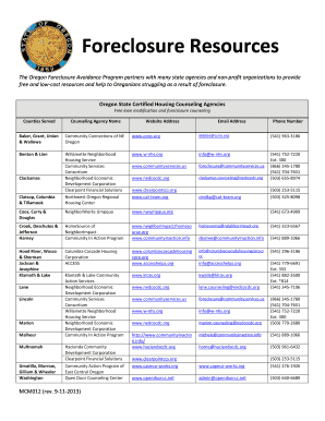 form foreclosure mediation oregon