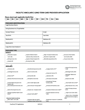 amerigroup coordinated care form