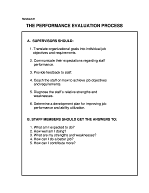 THE PERFORMANCE EVALUATION PROCESS - ocfs ny