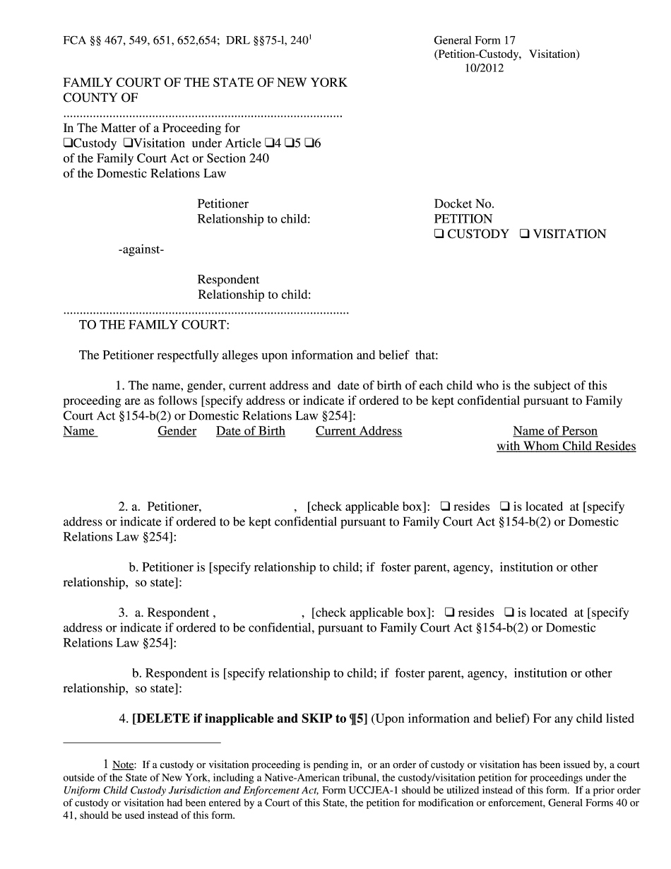 Form Gf17 Printable Blank Pdf Online