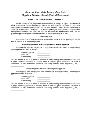 Certificate of Compliance