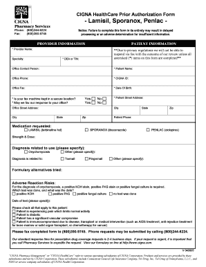 CIGNA HealthCare Prior Authorization Form