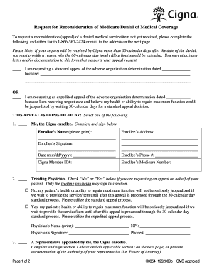 Cigna provider appeal form adventist health services