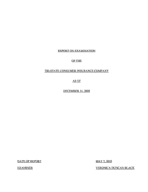 Tri-State Consumer Insurance Company. NYSID Policy Readability Law - Part 1 of Flesch Score Form - dfs ny