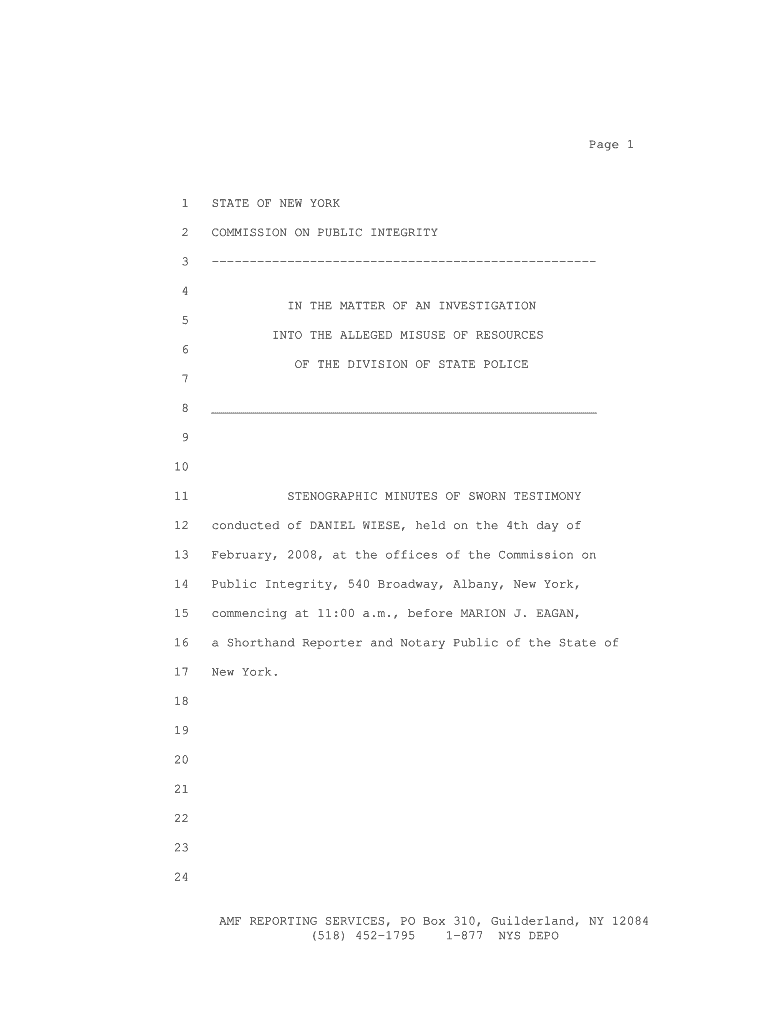 Wiese-02-04-08 - NYS Joint Commission on Public Ethics - New - jcope ny Preview on Page 1