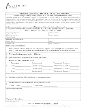 coventry of mo dme pre authorization form