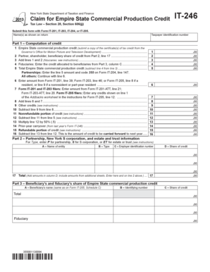 New York IT-246 Form