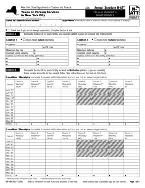 New York State Annual Schedule N-ATT