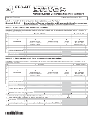 form ct 3 att sch c of new york return