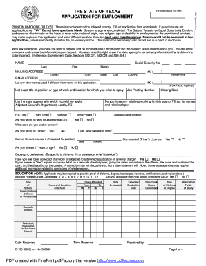 The state of texas application for employment - Texas Military Forces - agd state tx