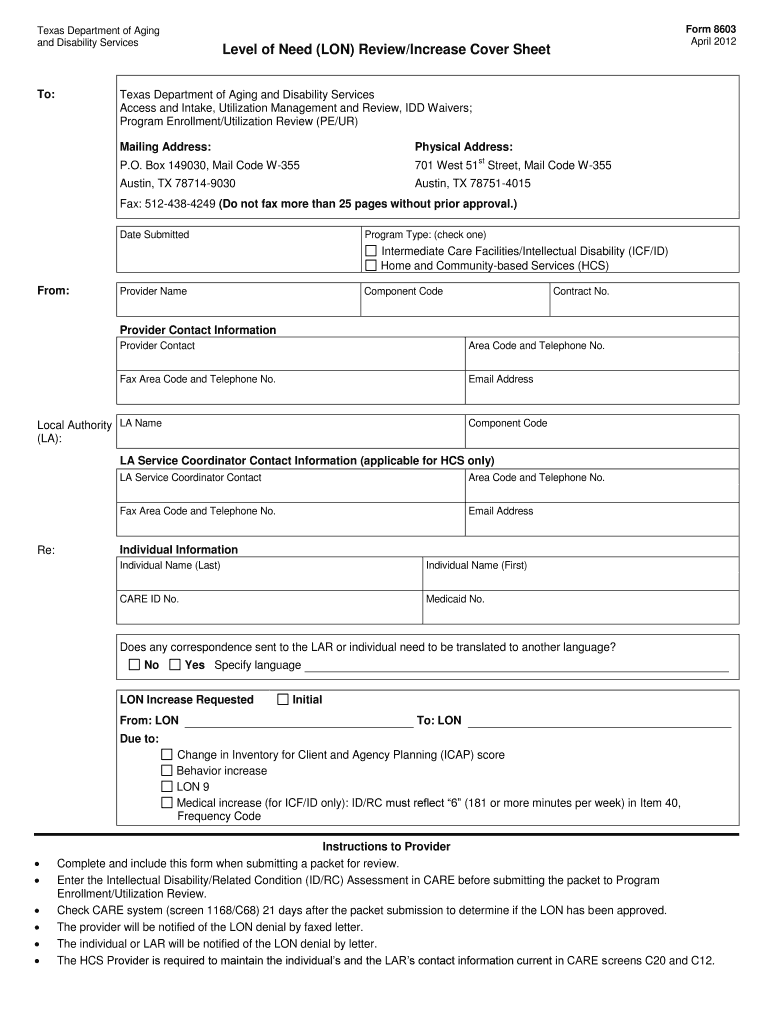 Form 8603 Dads State Tx Fill Out Sign Online DocHub