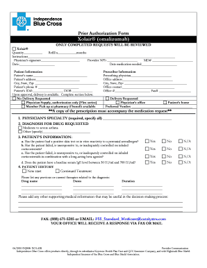 Xolair Prior Authorization Form