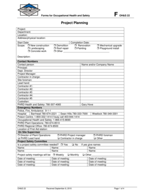 Project Planning Form - DocuShare